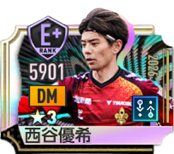 西谷優希(2026)の選手画像